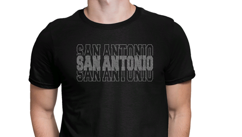 Rhinestone Unisex T-shirt San Antonio - 16