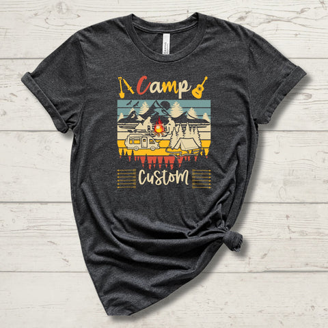 Custom Camping 01 Unisex Teecart T-shirt