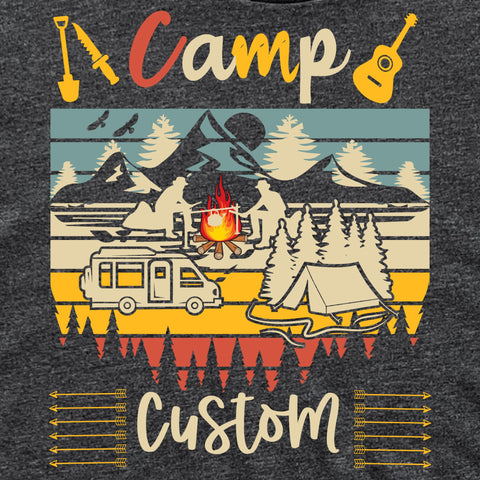Custom Camping 01 Unisex Teecart T-shirt